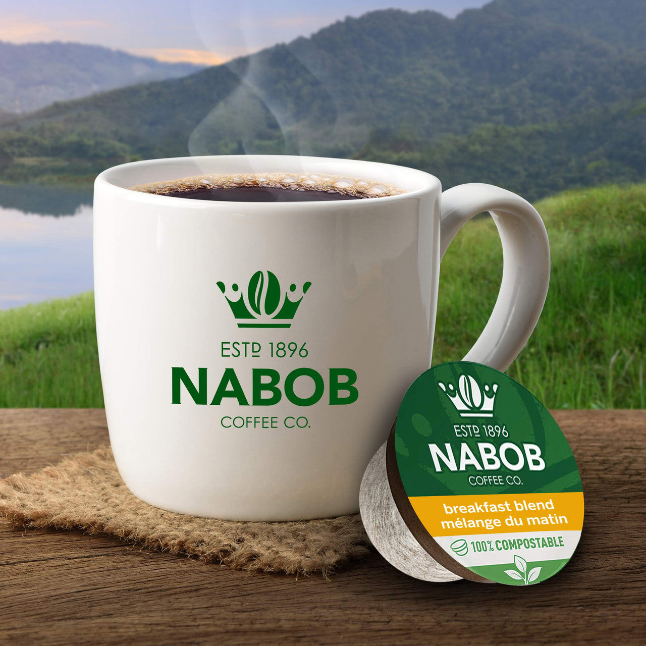 Kraft Nabob Breakfast Blend Coffee Pod, Compatible with Keurig K-Cup Brewers, 12-Count